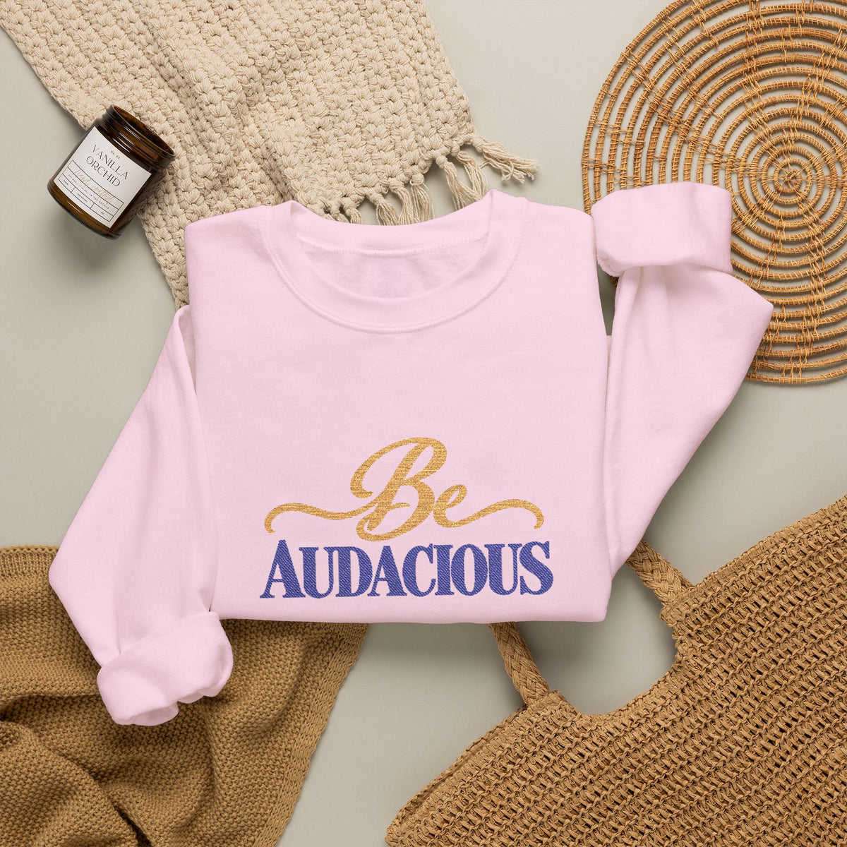 Be Audacious Glitter Sweatshirt